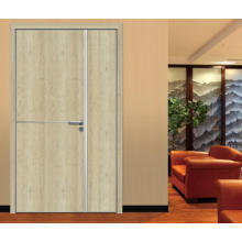 Aluminum Jamb Home Interior Melamine MDF Door